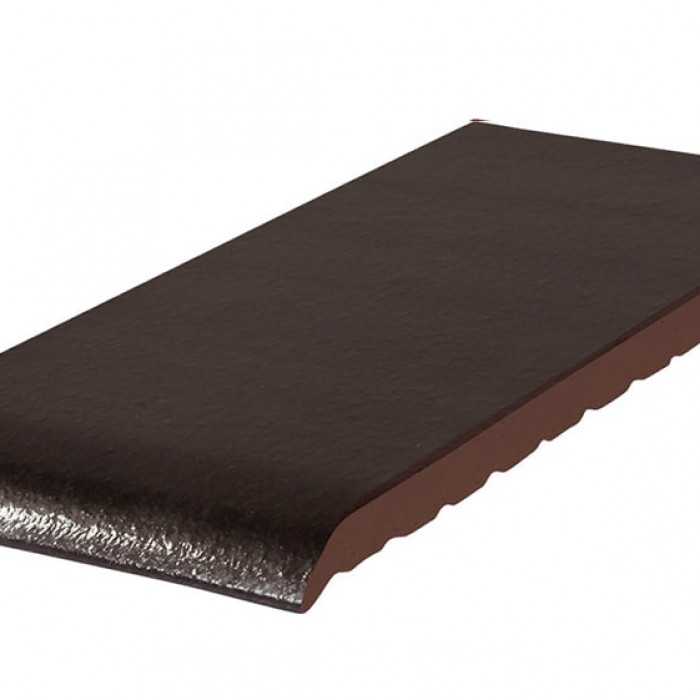 Клинкерный подоконник KING KLINKER 17 Onyx black, 350*120*15 мм