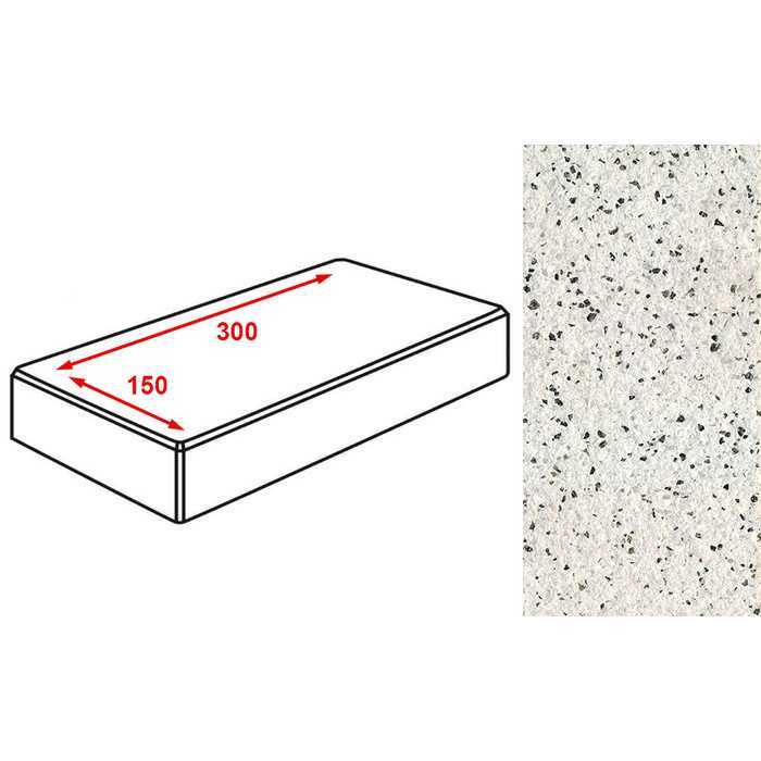 Плитка тротуарная Готика Granite FERRO, картано, Покостовский 300x150x80 мм